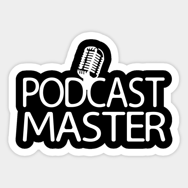 Podcast Master Podcasting Creator & Host Sticker by theperfectpresents